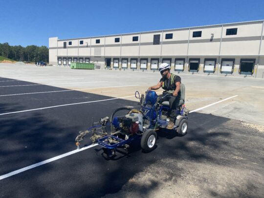 parking lot striping