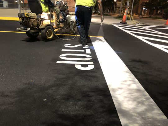 parking lot striping