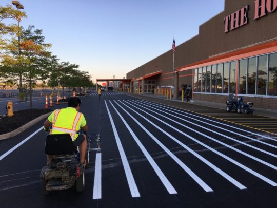 parking lot striping