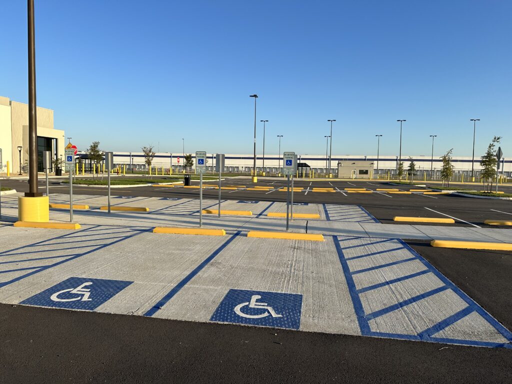 Accessible parking markings