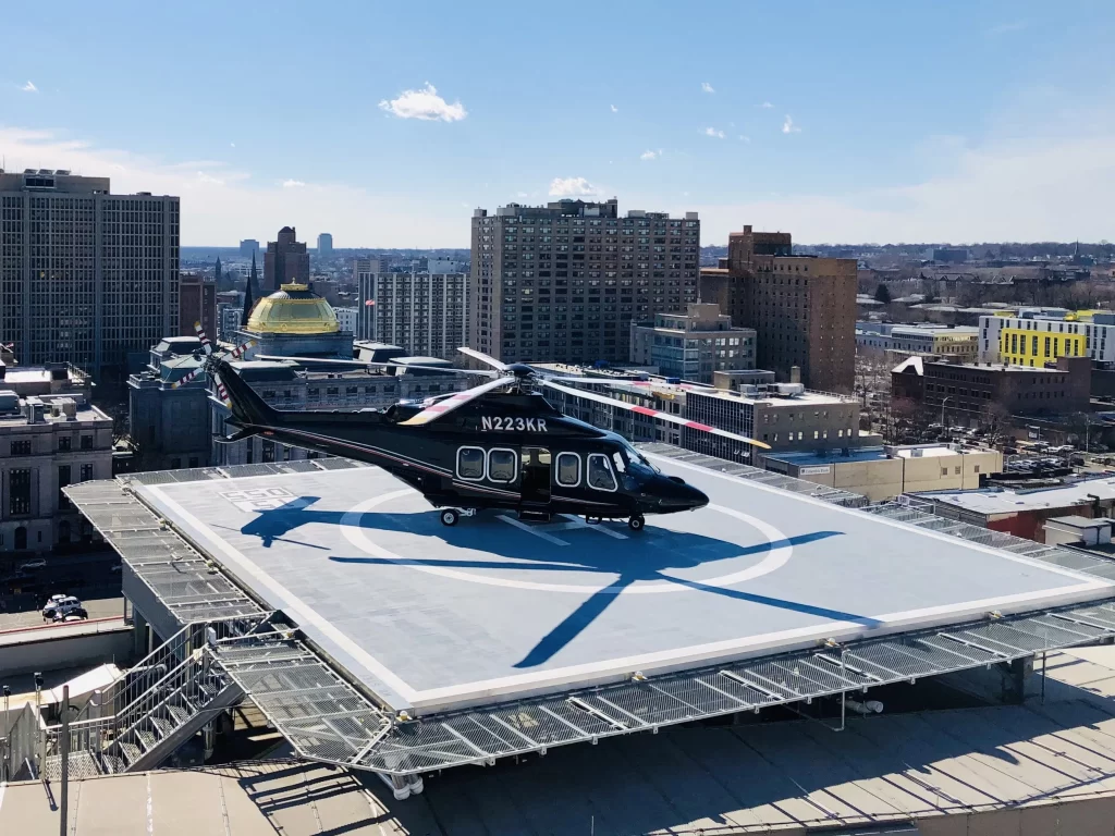 Helipad pavement marking project