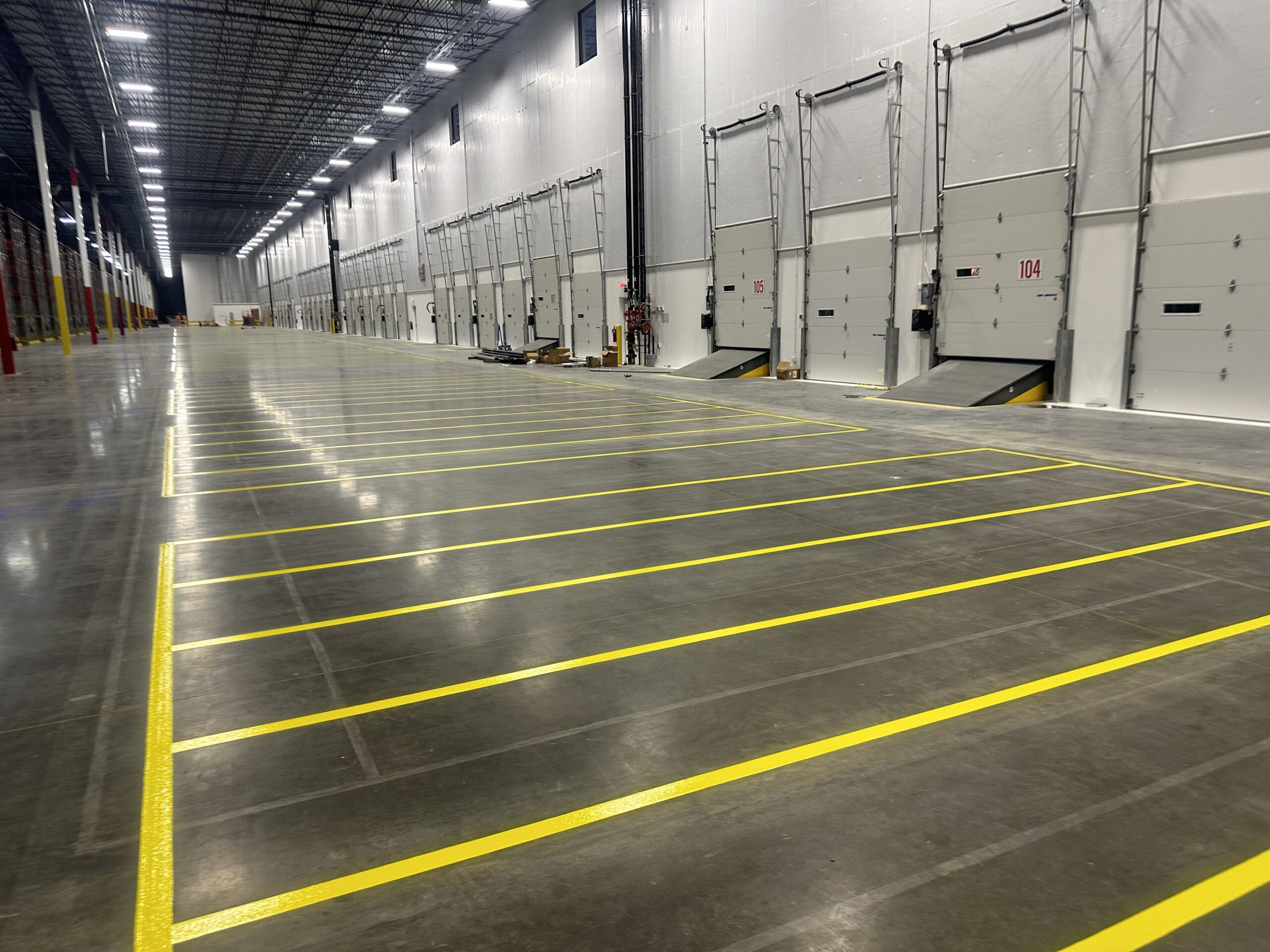 warehouse striping mobile al industrial facility striping