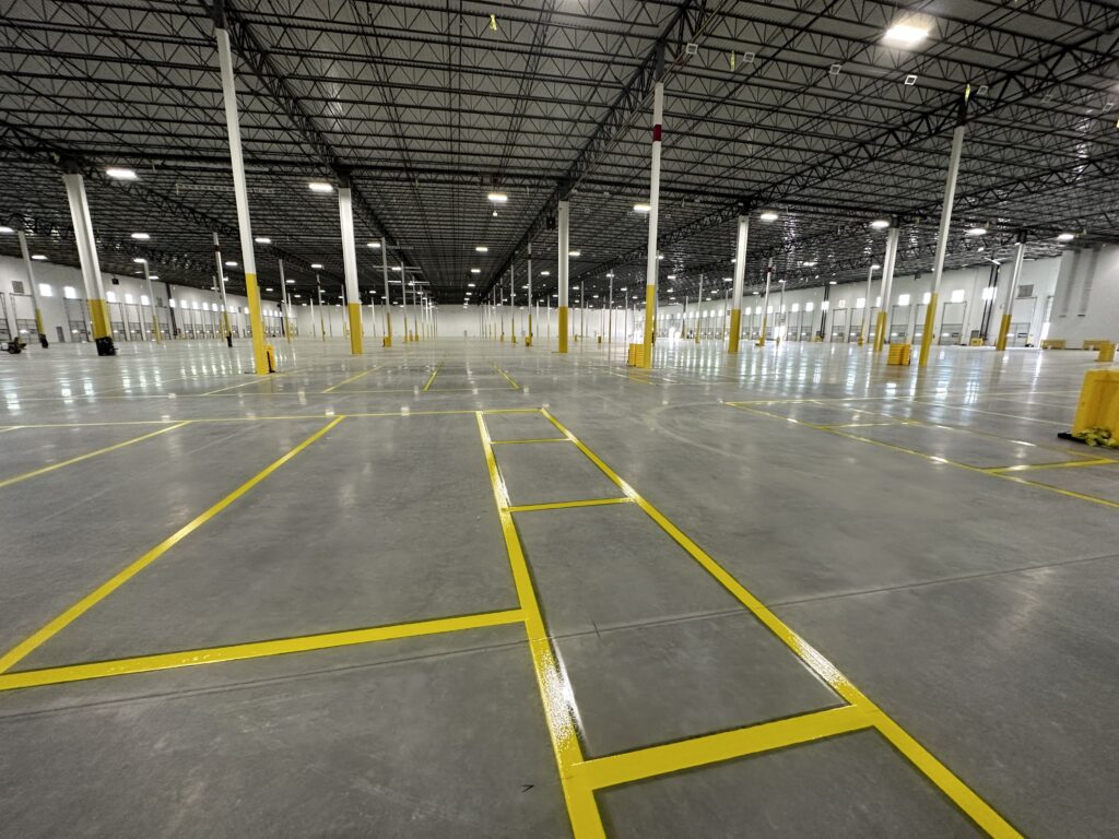 OSHAcompliant warehouse safety walkways in Lenexa KS distribution center