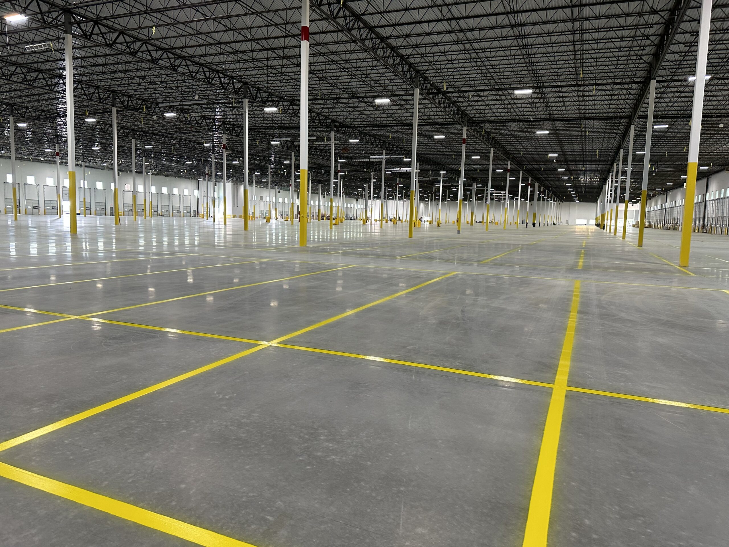 warehouse floor layouts near I-35 Texas corridor
