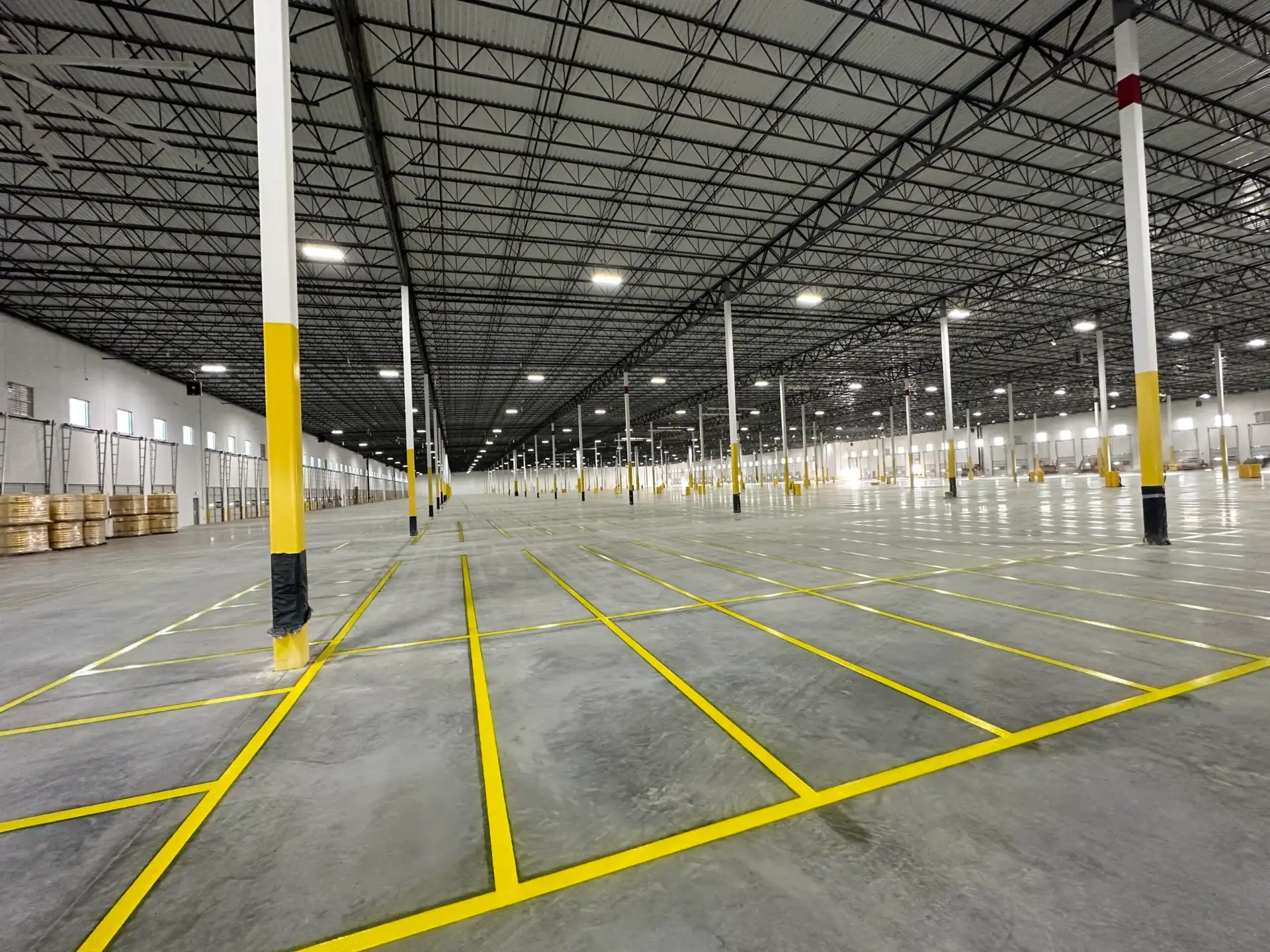 warehouse floor markings near Phoenix Sky Harbor Airport