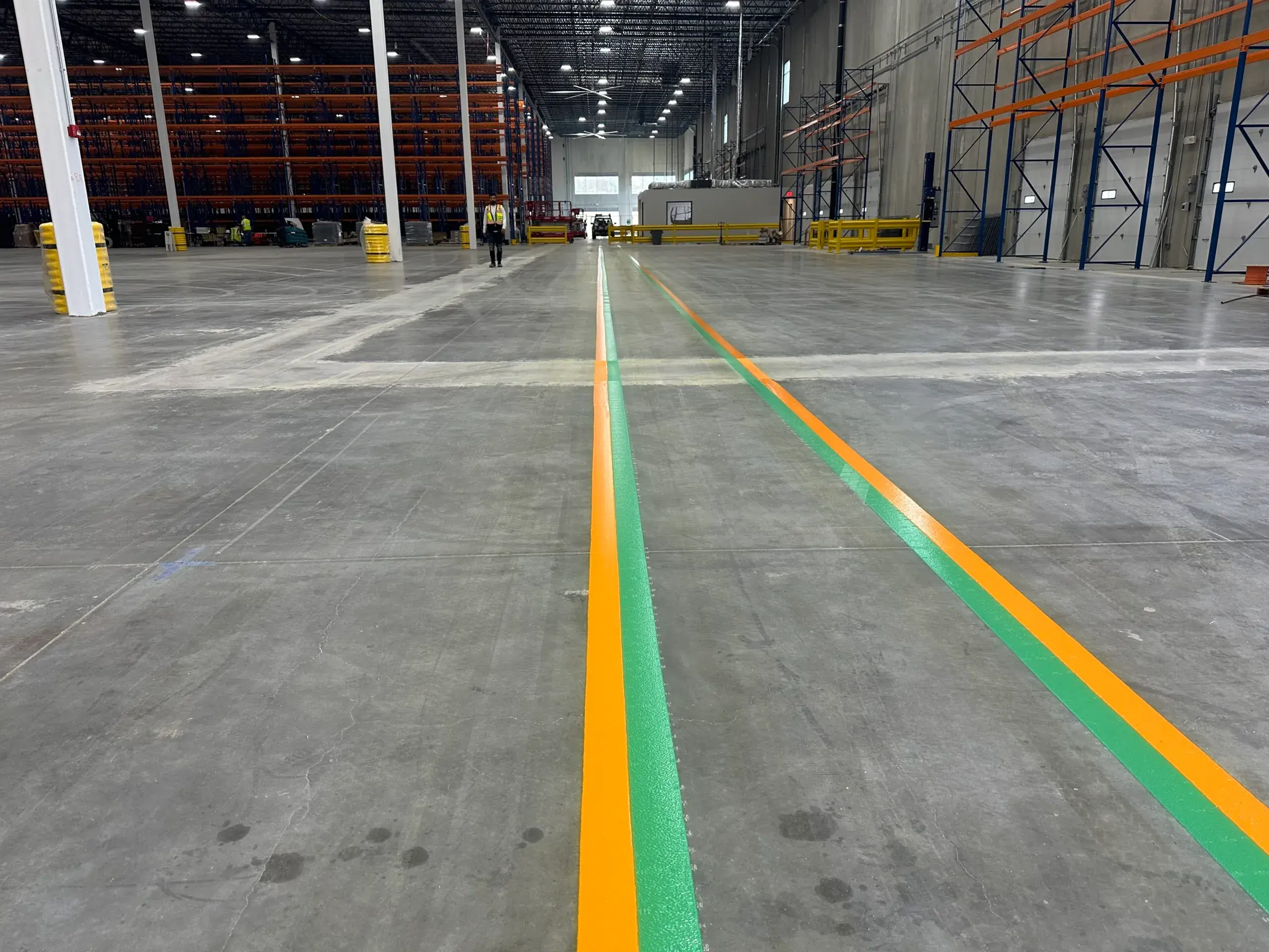warehouse line striping project in Phoenix AZ distribution center