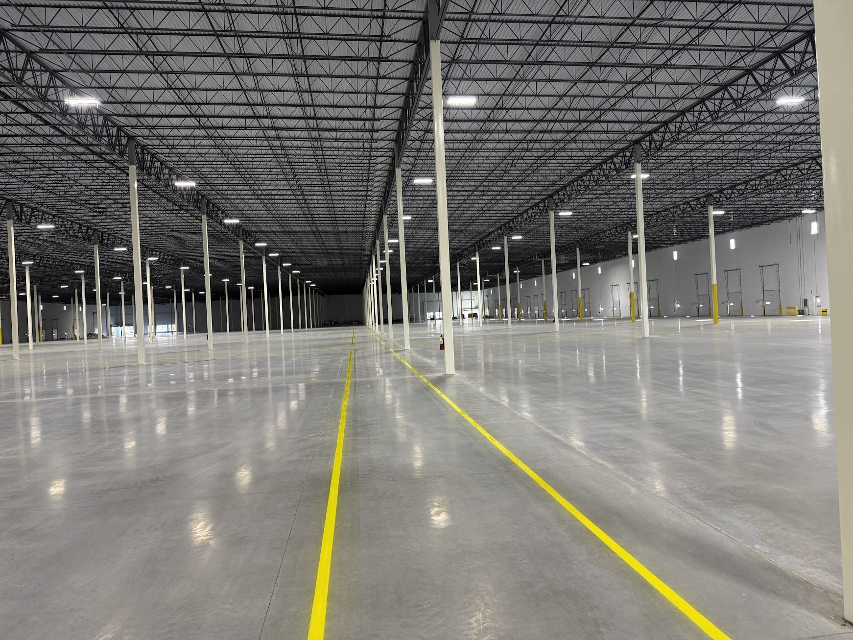 Industrial epoxy floor markings for a high-volume warehouse in Vegas, AZ