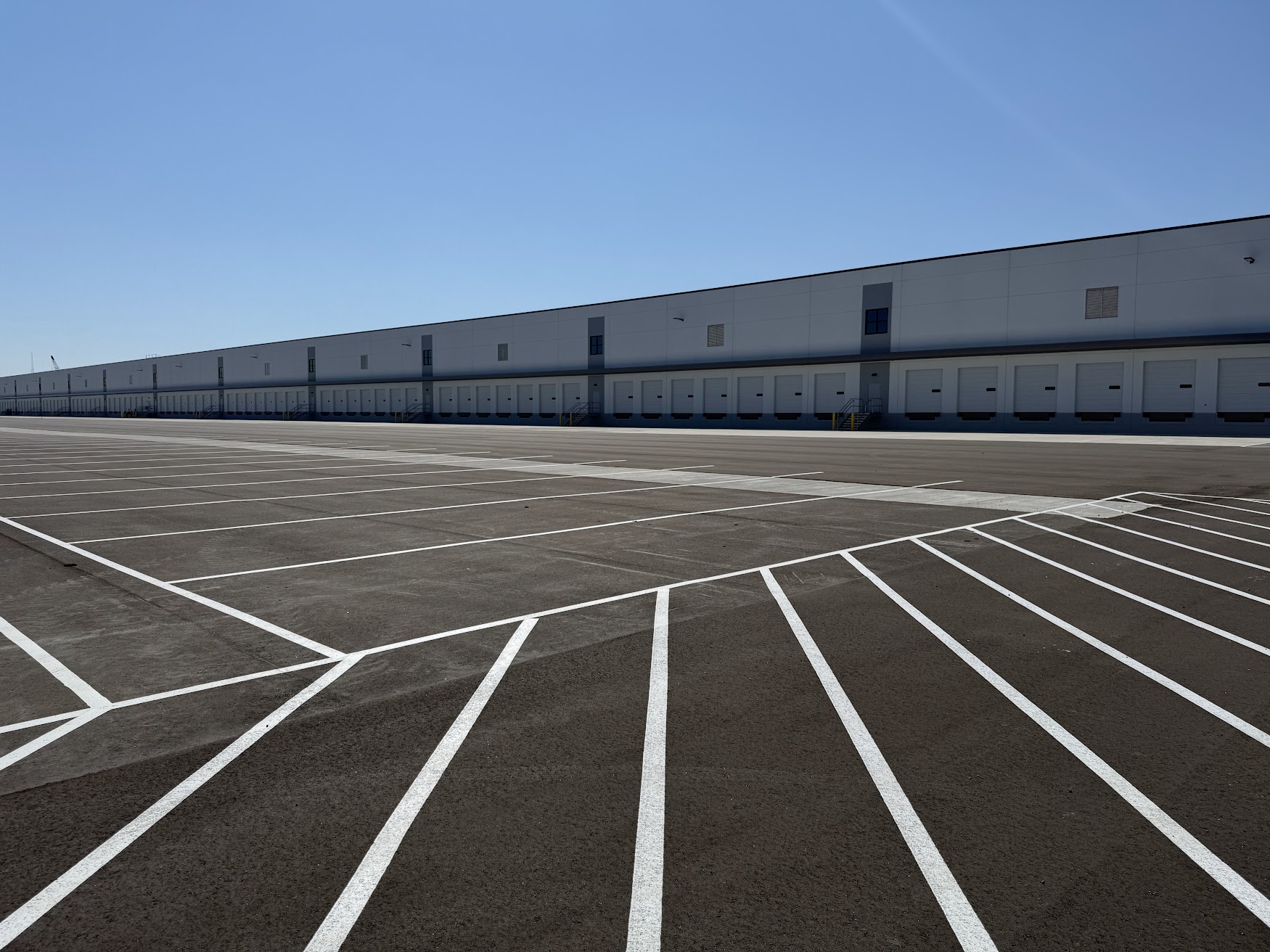 Parking garage striping project