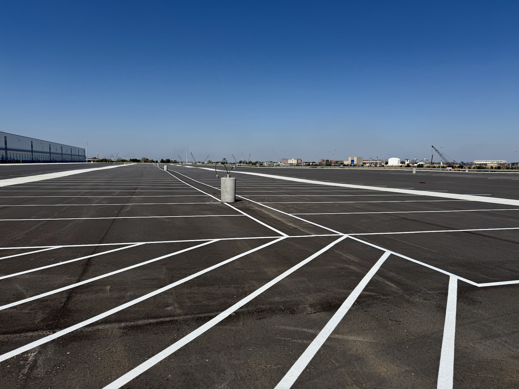 Parking garage striping project