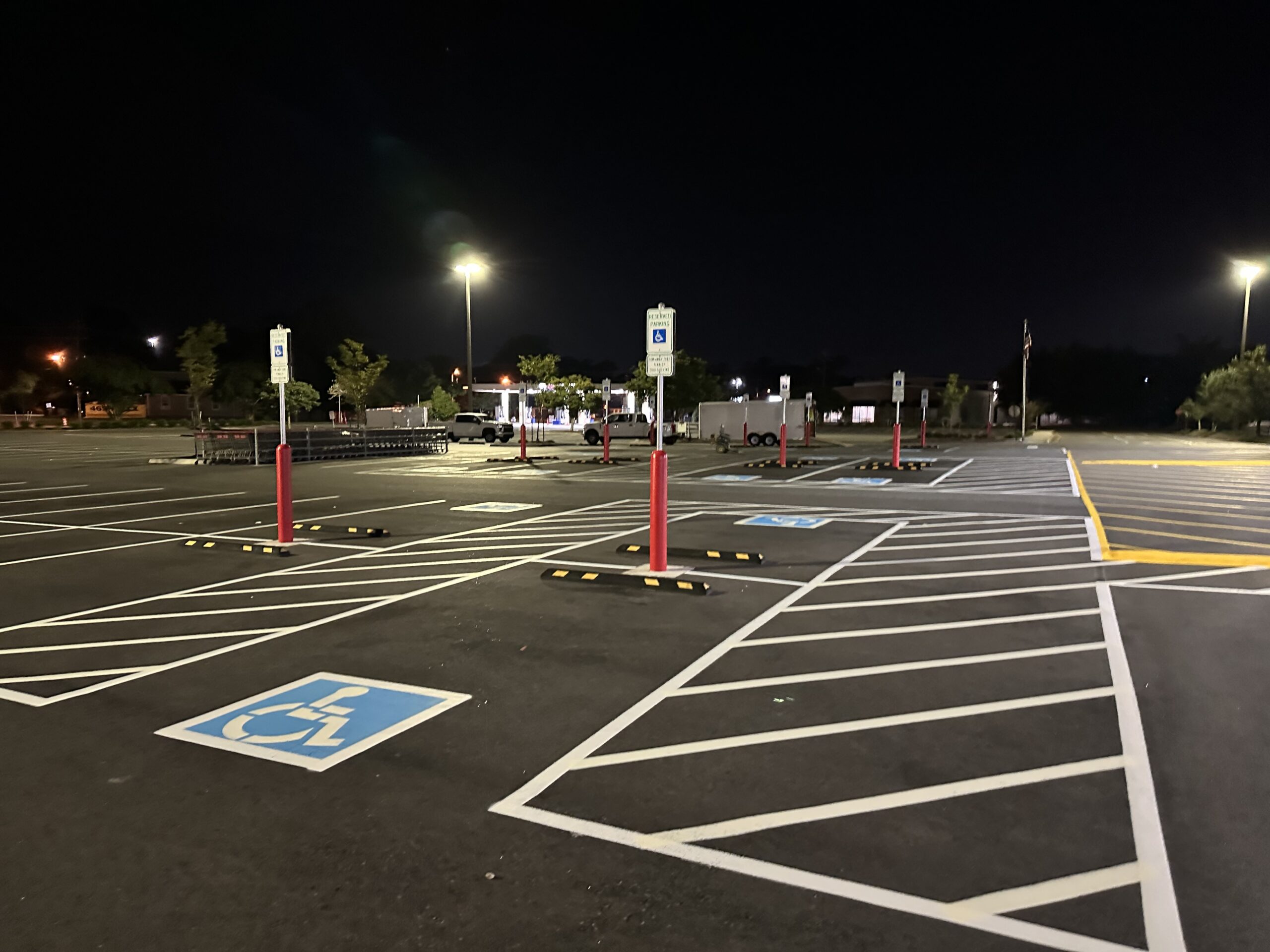 Truck terminal striping project