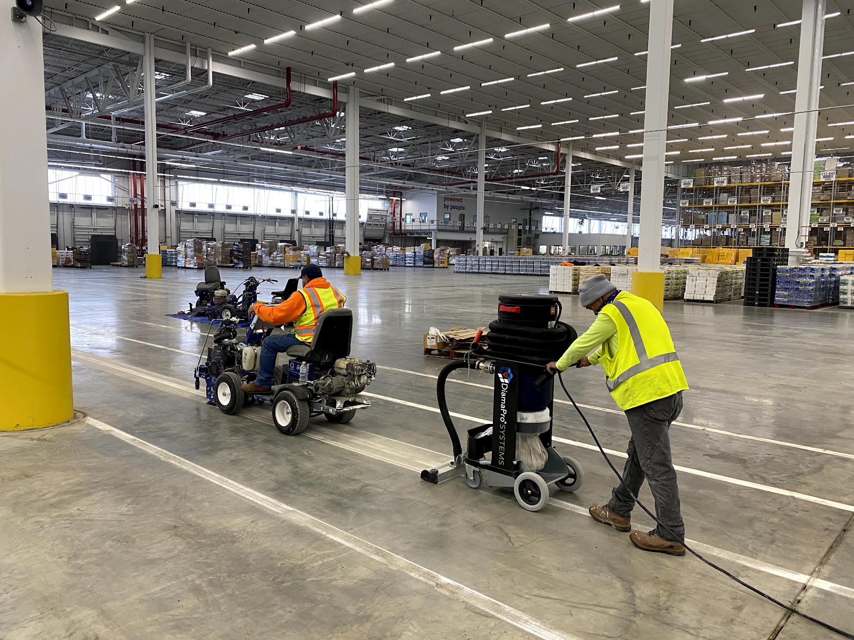 Warehouse line removal and floor preparation Utah