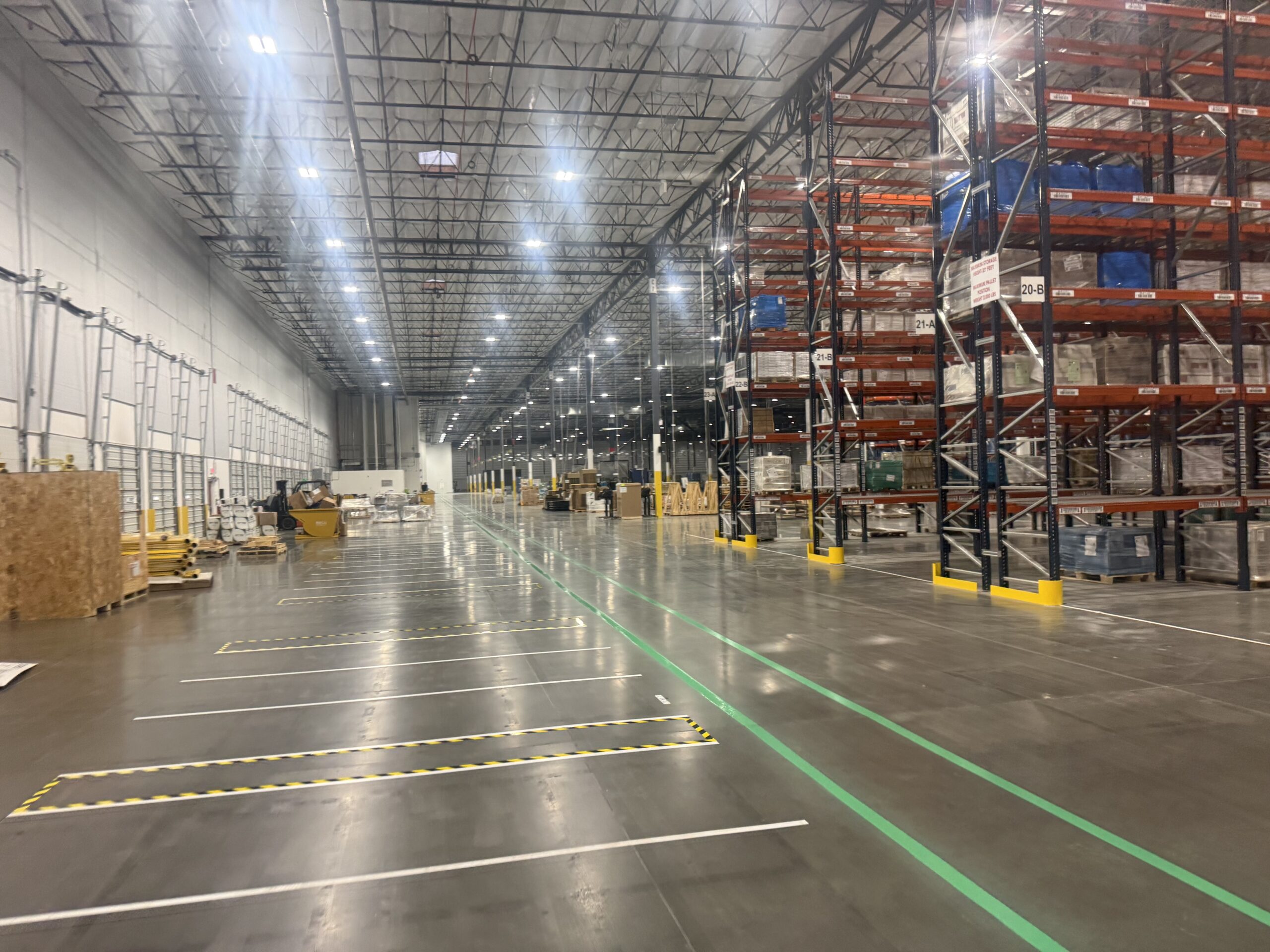 Georgia warehouse safety floor striping