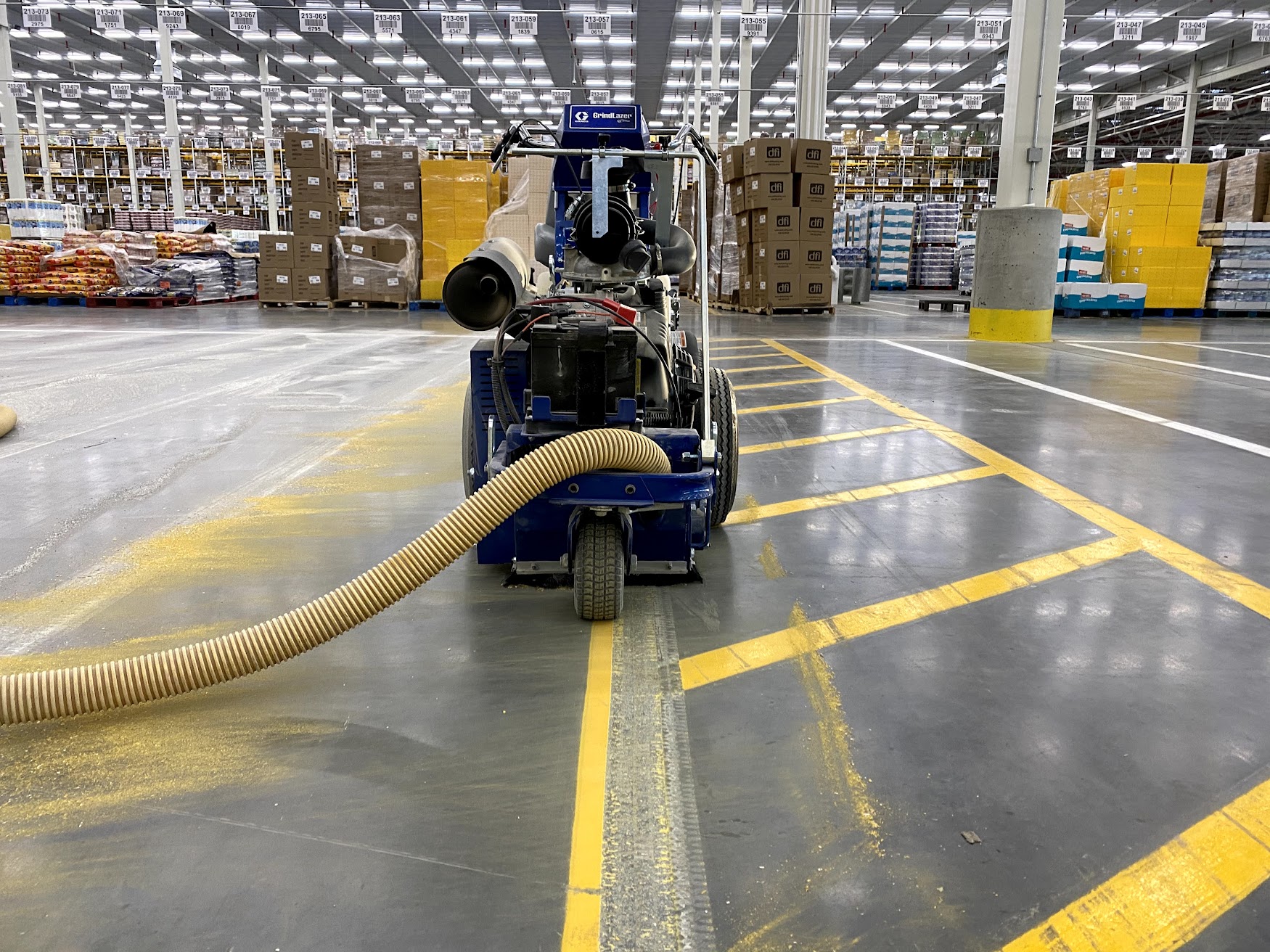 industrial floor line removal
