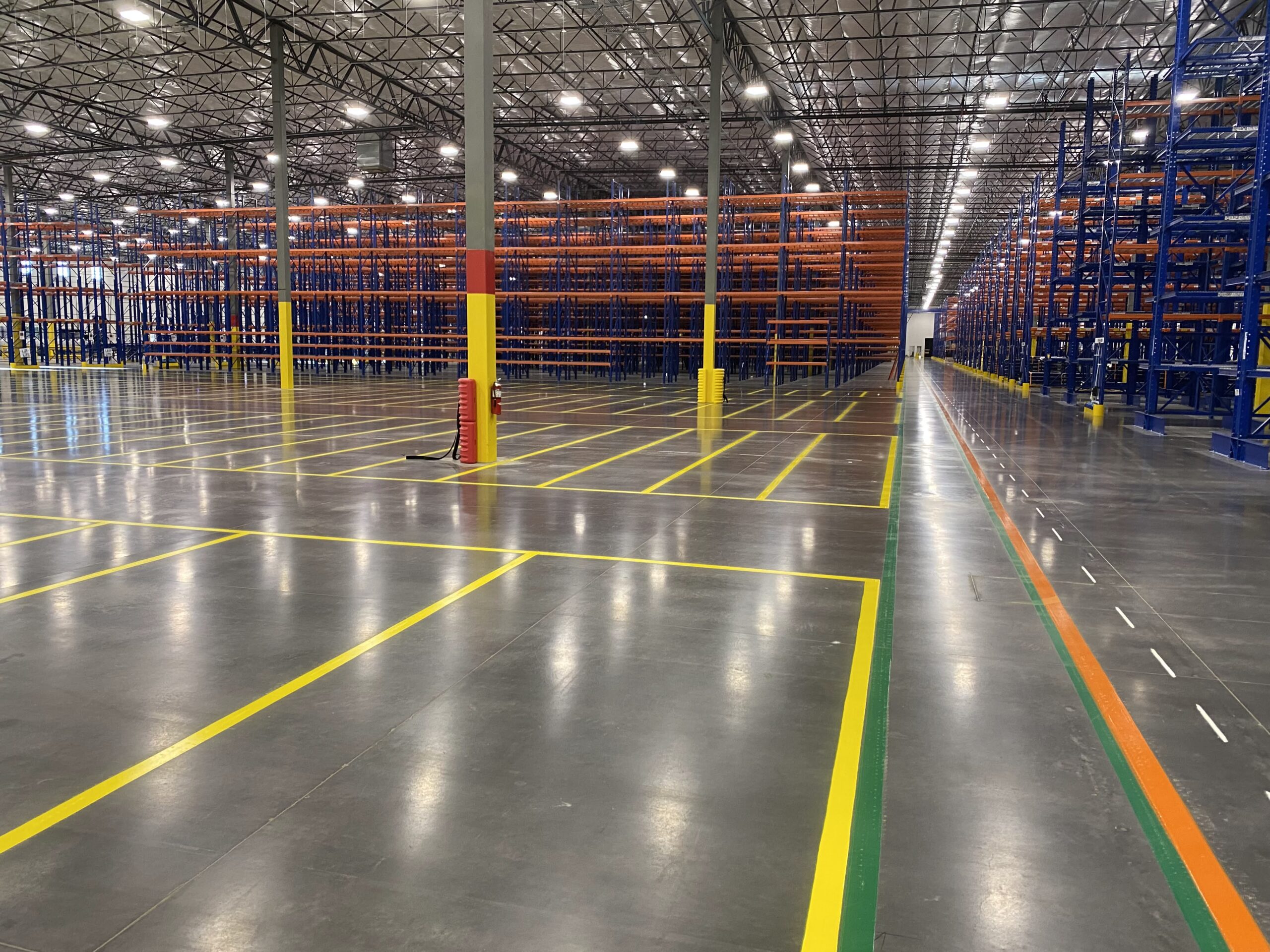 Naperville IL industrial warehouse floor lines