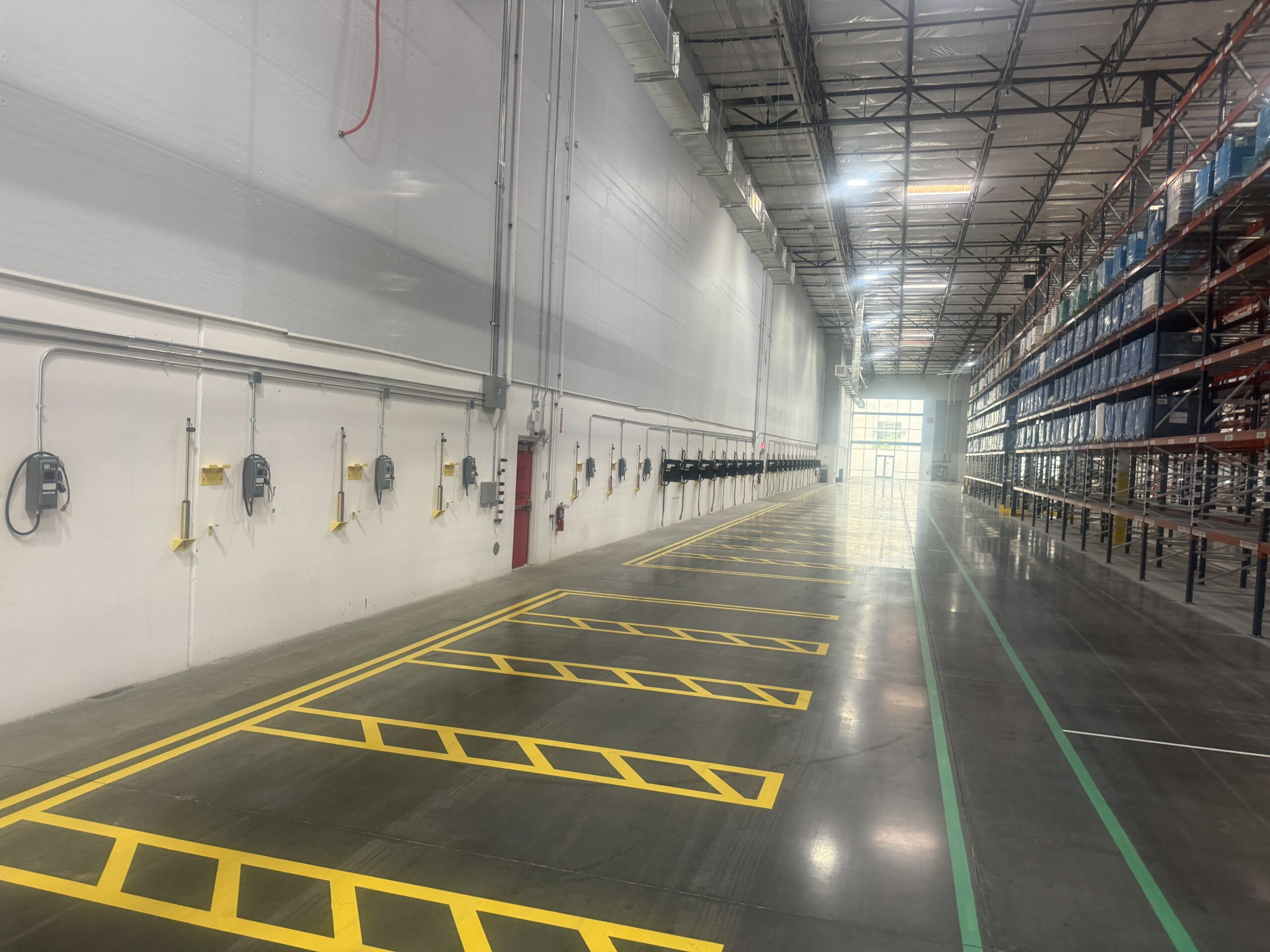 Elgin IL warehouse aisle floor markings