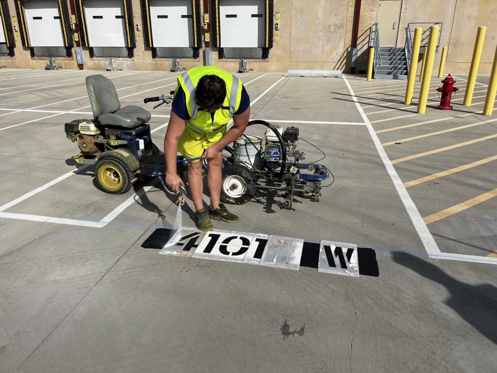 Universal Striping pavement marking project example 3